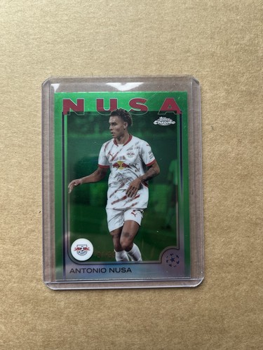 Antonio Nusa 2024-25 Topps Chrome UEFA UCC Green Refractor Parallel /99