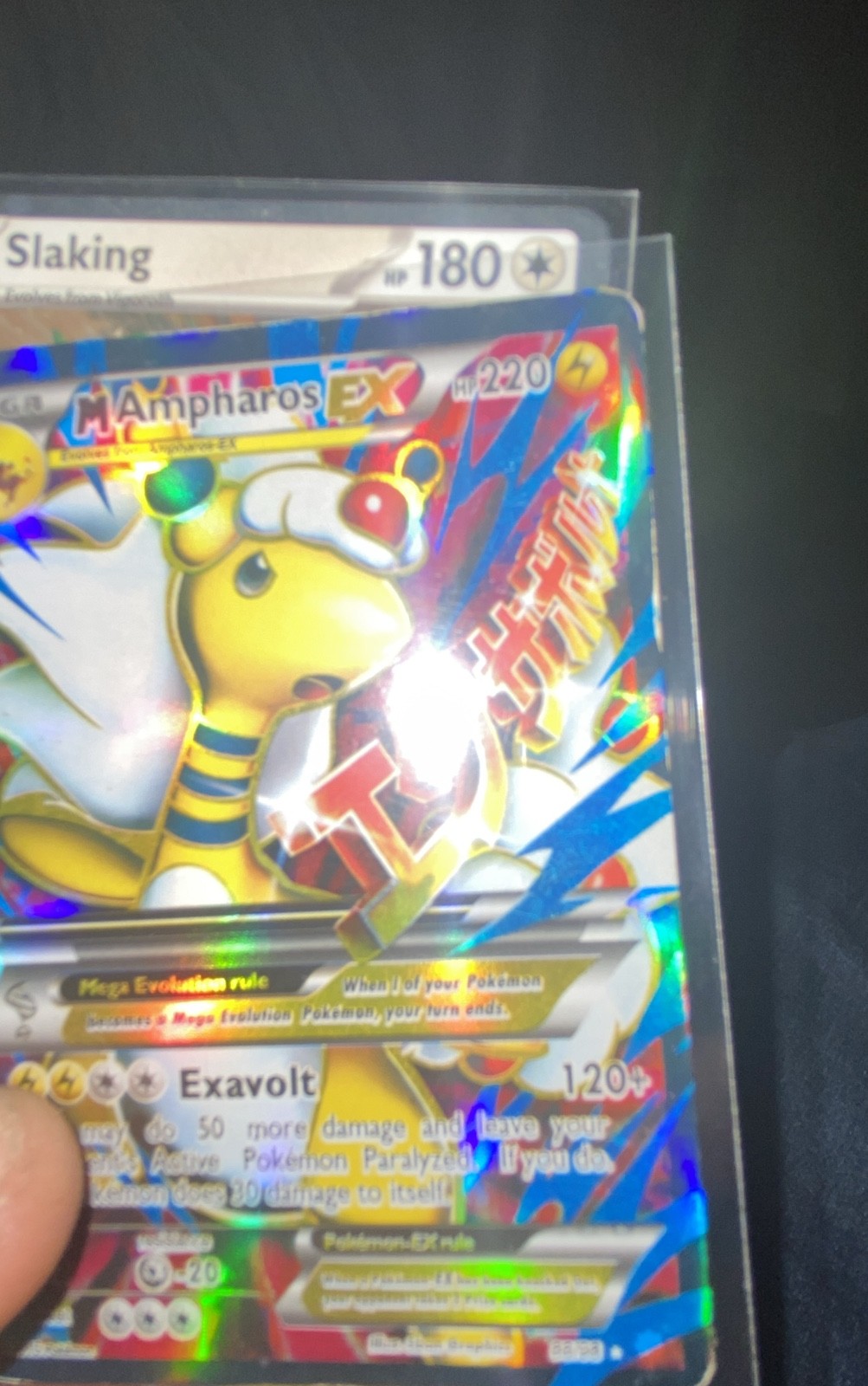 M Ampharos EX (88 Full Art) 88/98 XY - Ancient Origins Holo