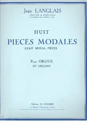 8 Pièces modales pour orgue | Jean Langlais | Buch | Combre Edition