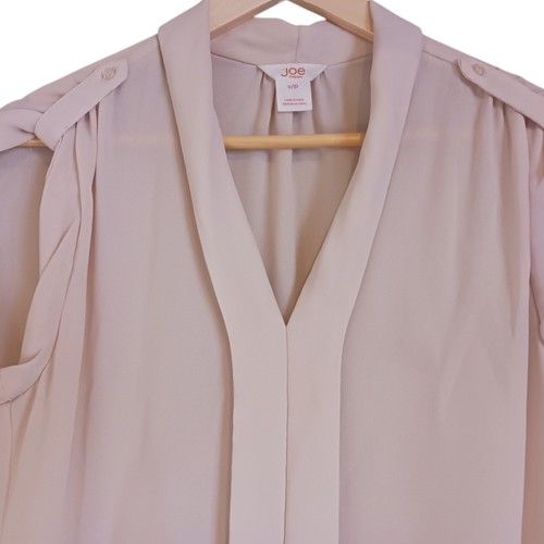 Joe Fresh SP Damen beige halbtransparenter Business Pullover Bluse Small Petite - Bild 2 von 5