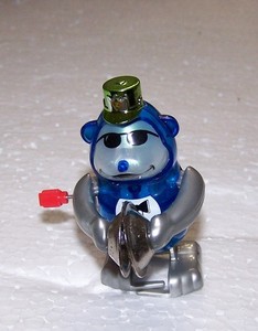 VTG TOMY 3” Wind Up Cymbal Playing Monkey Bear  Works