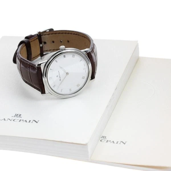 Blancpain — Blancpain Villeret Ultra Thin B0021 34mm SS White Dial Hand-Winding Watch #C3981