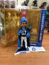 CATMAN Carolina Panthers Football Super Fan NFL Hall of Fans Bobblehead Signed
