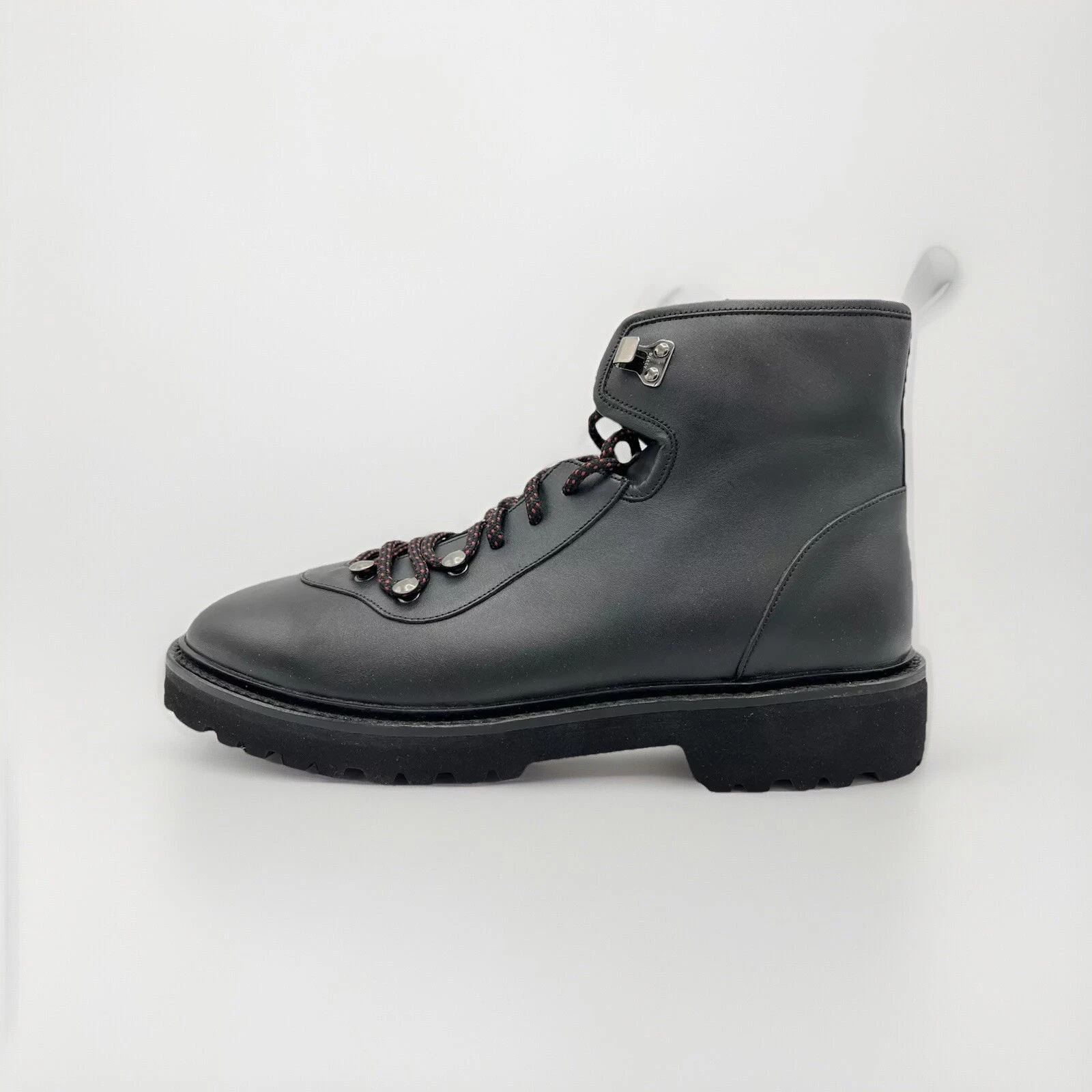 $800 Bally Laurel Leather Hiker Boots Size US 12, EU 45 Made in Switzerland