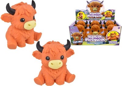 Große Squishy Highland Cow 15 cm - Hamish McSquish - Einzelpack