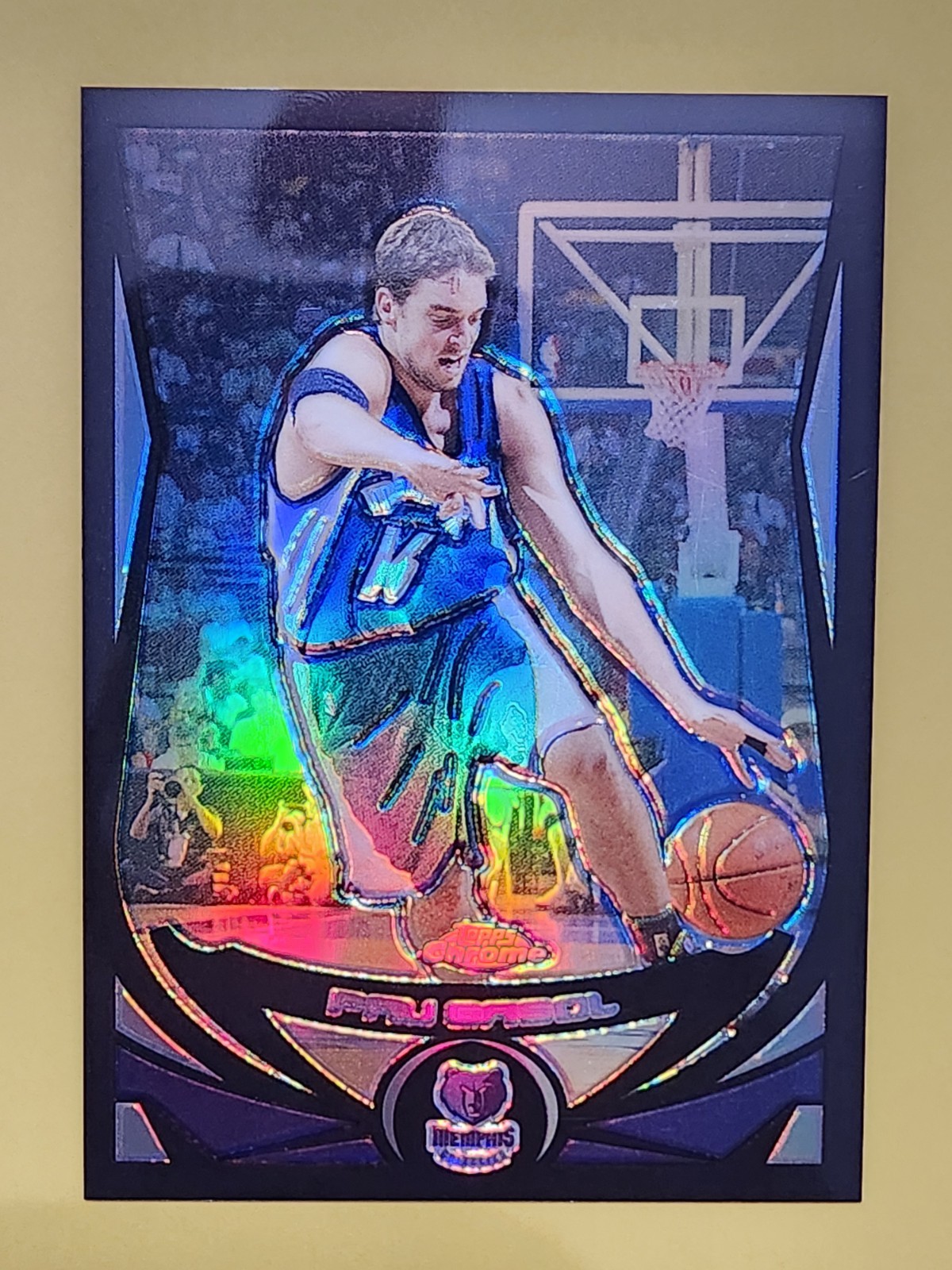 2004-05 Topps Chrome Pau Gasol #117 Black Refractor /500 Grizzlies Spain