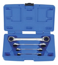 TORX  Doppel-Ratschenringschlüssel-Sätze, 4...