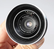 CARL ZEISS JENA TOPOGON 25MM F/4 WIDE ANGLE LENS  W REAR CAP FOR PARTS OR REPAIR