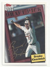 Brrooks Kieschnick Chicago Cubs Signed 1994 Topps #205-'93 Draft Pick-U of Texas