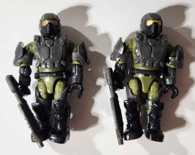 HALO MEGA BLOKS CONSTRUX GREY GREEN UNSC MARINE BATTLE FOR THE ARK LOT OF 2