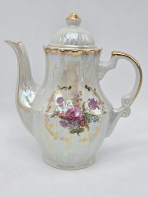 VINTAGE Fresh China Iridescent Tea Set Of 15 COMPLETE Hand Painted