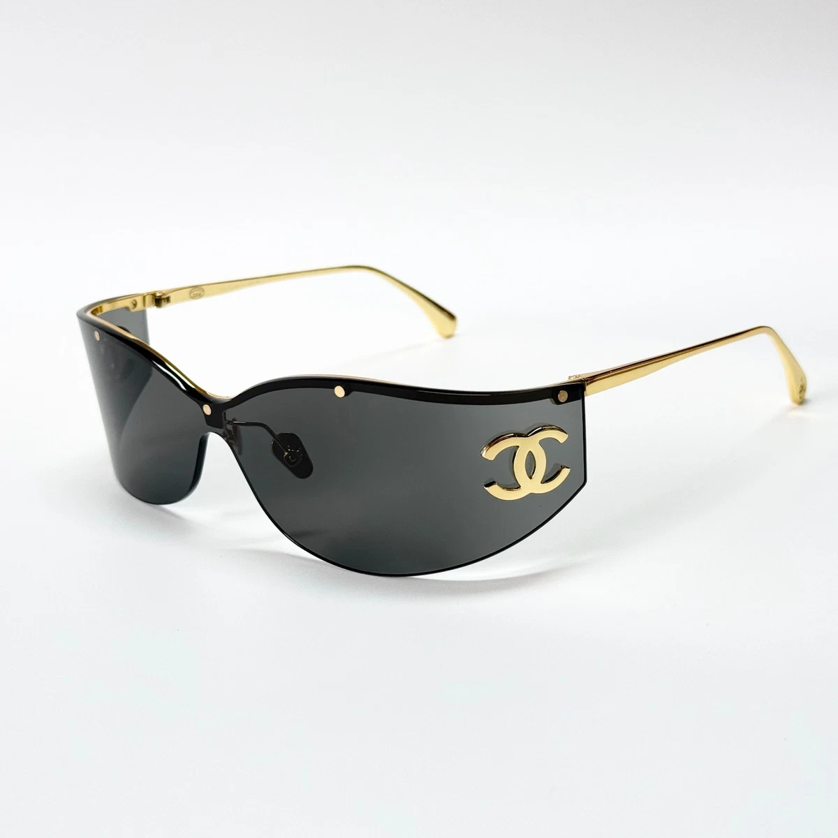 CHANEL Gold Black Sunglasses for Women for sale | eBay