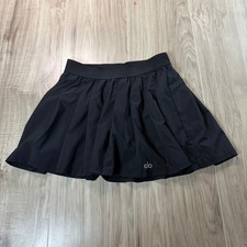 Alo Yoga Black Pleated Tennis Skirt Skort XXS Athletic Golf Running Activewear