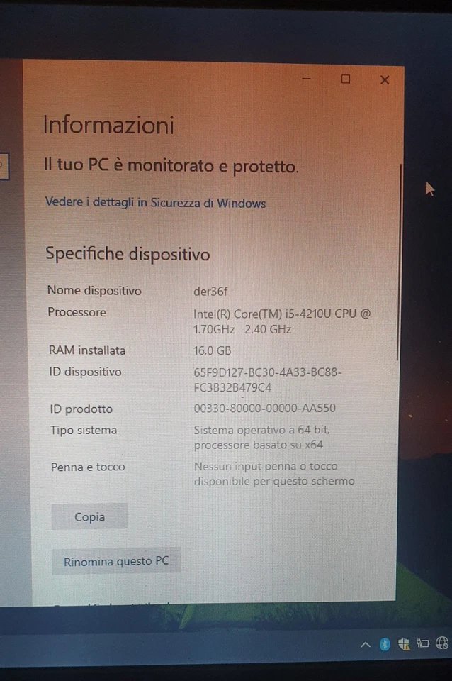 Notebook TOSHIBA Portege Z30 Portatile 13" Cpu i5 16gb ram ssd - Immagine 2 di 4
