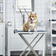 Adjustable Pet Grooming Arm Foldable Grooming Holder w/ Clamp, Refurbished
