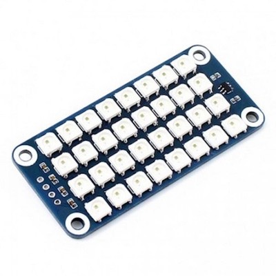 Waveshare 4x8 RGB LED Matrix pHAT für Raspberry Pi Zero 3 2 B+