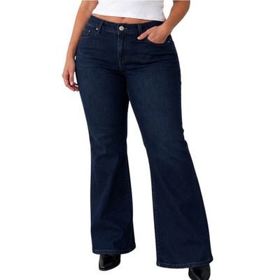 Torrid Women Dark Wash Luxe Slim Boot Sixteen Regular Super Stretch Denim Jeans