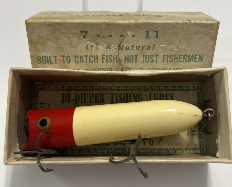 Antique Fishing Lure Vintage Tulsa Tackle 7-11 W/Correct Box & Insert