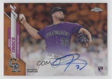 2020 Topps Chrome Update Target Orange Refractor 5/25 Jesus Tinoco Auto 6we