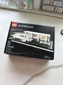 LEGO Architecture Discontinued Set Farnsworth House #21009 100% W/ Box And Book