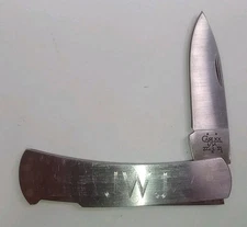 CASE XX 225 L SS Lockback Folding Pocket Knife Made In USA - INITIALS Engraved