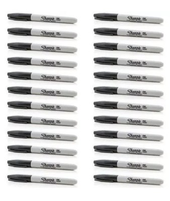 Sharpie Feine Spitze Schwarz Permanent Marker Stifte 24er Pack