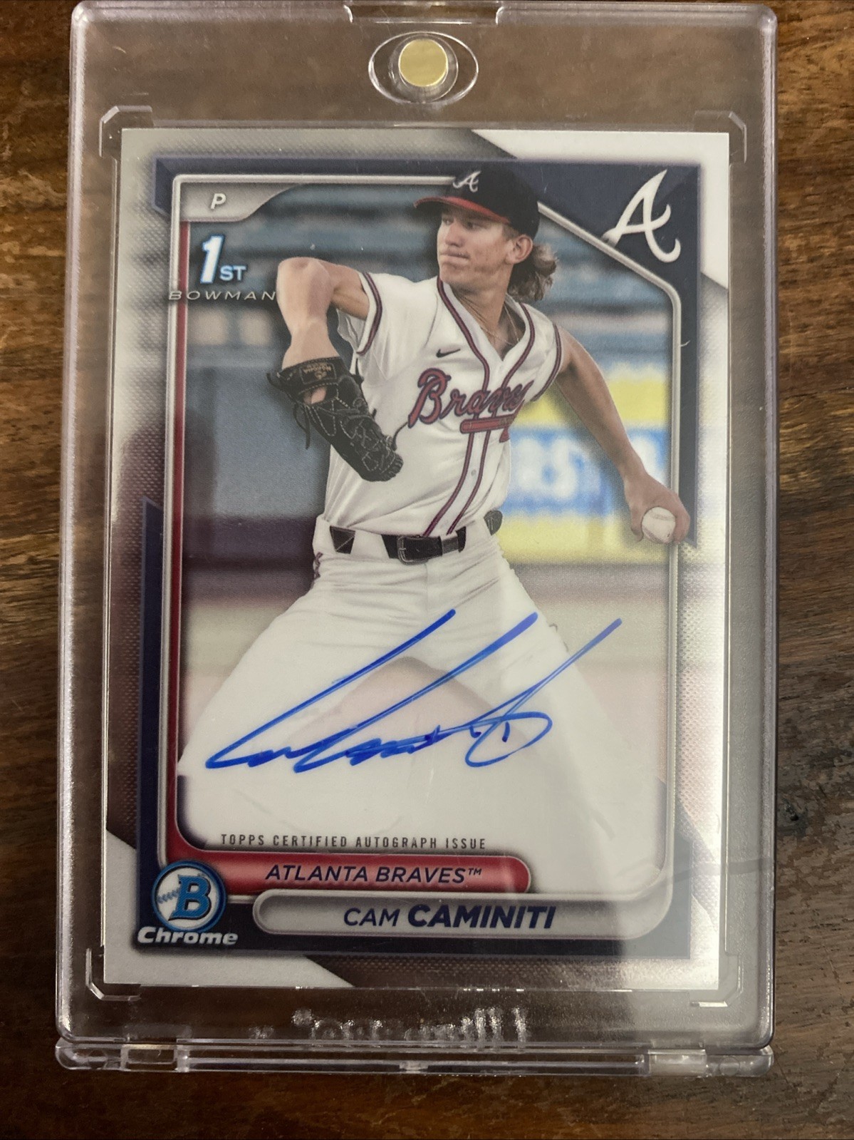 2024 Bowman Draft - Chrome Prospect Autographs Cam Caminiti #CPA-CC (AU, RC)