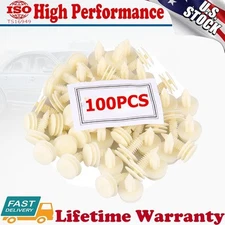 100X Car Clips for Hole Plastic Rivets Retainer Fender Push Pin Fastener Bumper
