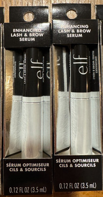 2 TUBES ELF e.l.f. Enhancing Lash & Brow Serum CLEAR 82260 NEW