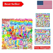 1000-Piece Sensory Fidget Toy Goodie Bag Set for Kids