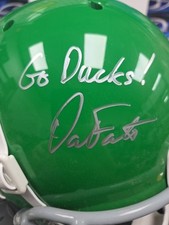 Dan Fouts Signed Full Size Oregon Helmet Rep Dave Adams Victory Authenticated
