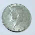 1965 Kennedy Half Dollar 40% Silver, Circulated Coin #7138