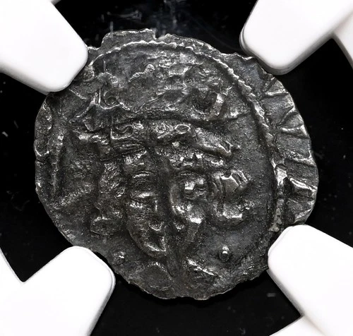 IRELAND. Edward IV, 1471-1483. Silver Penny. Dublin, Burns Type 5, NGC Chipped