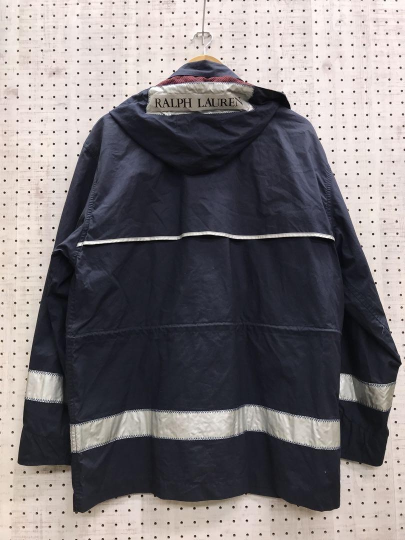 Ralph Lauren Fireman Jacket Coat Men Size M Navy 90s Vintage