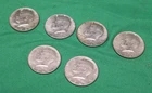 Lot of 6 Kennedy Silver Half Dollar Coins (2 - 1964. 1 - 1968-D, & 3 - 1969-D)
