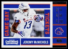 2017 Panini Contenders Draft Picks #27 Jeremy McNichols Boise State