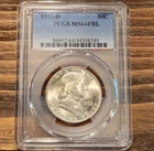 1952-D FRANKLIN 50c PCGS-MS64FBL 90% Silver Half Dollar Graded 74 years old WOW