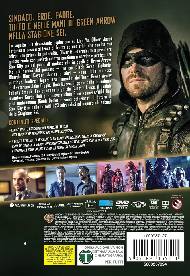 Arrow - La Sesta Stagione Completa (DVD) Stephen Amell .Katie Cassidy - Image 4 of 4