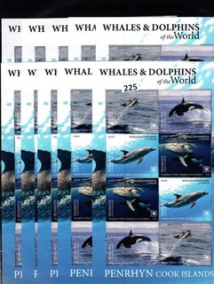 RR 10 S/S PENRHYN 2020 MNH VITA MARINA BALENE DELFINI