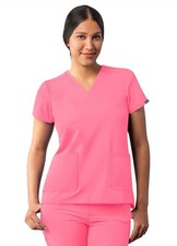 Adar Addition Scrubs for Women - Modern V-Neck Scrub Top