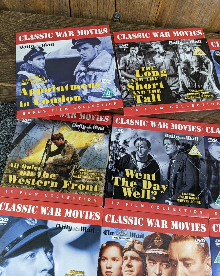 Daily Mail Classic War Movies DVD Bundle/Collection/Set ~ Vintage Cinema - Image 2 of 4