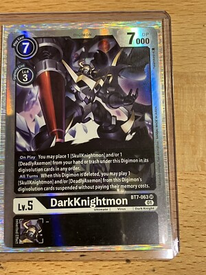 Digimon TCG Game DarkKnightmon BT7-063 SR 01 Super Rare englisch NM Los3
