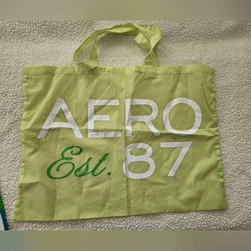 Aeropostale large bags green teal blue set of 2 thin lightweight bags - Picture 2 of 11