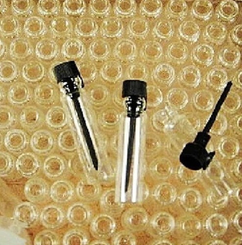 100 BOTTIGLIE CAMPIONE PROFUMO VETRO PICCOLO VUOTE NUOVE 1ml 2ml 3ml colori assortiti - Foto 3 di 10