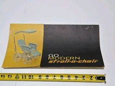 Vtg Rex "Go Modern" Stroll-O-Chair Fold Out Color Product Advertising Brochure