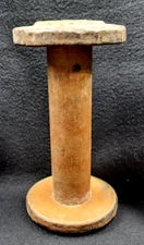 Vintage Industrial Textile Large 7" Wooden Spool Bobbin Sewing Craft Notion DIY