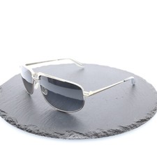 Authentic Barton Perreira Men s Sunglasses BROADUS 64-14-135 Silver Polarized 