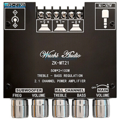 MT21 2.1 CH Bluetooth Digital Audio Power Amplifier Board Subwoofer 50W+50W+100W