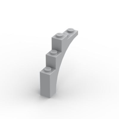 Lego 2x Brückenstein 1x5x4 arch 2339 hellgrau light bluish gray