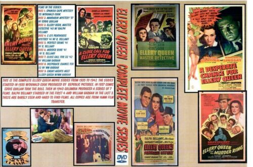 ELLERY QUEEN COMPLETE MOVIE SERIES ON DVD  9 MOVIES 1935-42 - 第 1/1 張圖片